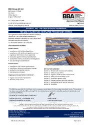 BMI Group UK Ltd. Divoroll air - air open roofing membrane. For use in warm non-ventilated pitched roof systems. Product sheet 1