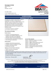 Kronospan Limited. Flooring boards. Kronobuild fast shield. Product Sheet 1