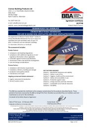 Cromar Building Products Ltd. Cromar roof tile underlays. Cromar breathable membranes for use in warm non-ventilated and cold ventilated roofs. Product sheet 3