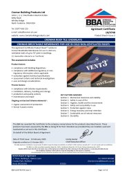 Cromar Building Products Ltd. Cromar roof tile underlays. Cromar breathable membranes for use in cold non-ventilated roofs. Product sheet 4