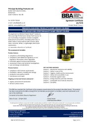 Principal Building Products Ltd. Principal building products damp-proof courses. Flexi-load high-performance damp-proof course. Product sheet 1