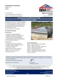 SPI Performance Coating Ltd. SPI Elastaflex waterproofing systems. SPI Elastaflex HA systems. Product Sheet 1