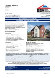 TBS Cladding Solutions Ltd. TBS Cladding Solutions Limited. Lightweight brick clad insulated panel. Product Sheet 1