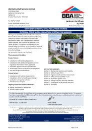 Wetherby Wall Systems Limited. Wetherby External Wall Insulation Systems. External Stone Wool Insulation Systems for Masonry. Product Sheet 2