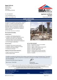 Mapei (UK) Ltd. Mapei Admixtures. TT Admix. Product Sheet 1
