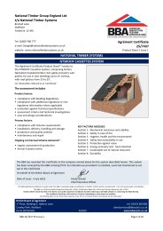 National Timber Group England Ltd t/a National Timber Systems. National Timber Systems. NTSROOF Cassettes System. Product Sheet 1
