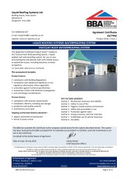 Liquid Roofing Systems Ltd. Liquid Roofing Systems Waterproofing System. Fastcoat Roof Waterproofing System. Product Sheet 1