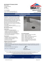 John Newton & Company Limited. Newton Waterproofing Systems. PolyMaxx HA. Product Sheet 1