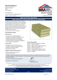 Etex UK Insulation Ltd. Ursa cavity wall insulation. Ursa Cavity Batt 35 insulation for full fill application. Product sheet 1