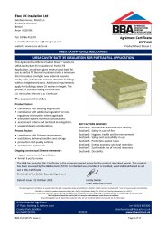 Etex UK Insulation Ltd. Ursa cavity wall insulation. Ursa Cavity Batt 35 insulation for partial fill application. Product sheet 3