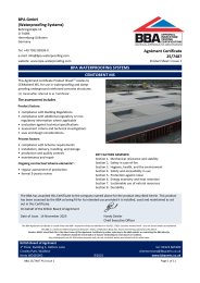 BPA GmbH (Waterproofing Systems). BPA Waterproofing Systems. CEMTOBENT MS. Product Sheet 1