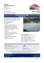 BPA GmbH (Waterproofing Systems). BPA Waterproofing Systems. CEMtobent MS+. Product Sheet 2