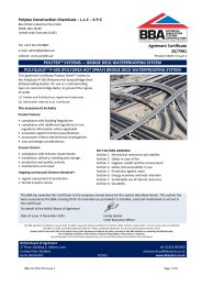 Polytex Systems. Bridge Deck Waterproofing System. Polyquick P-350 polyurea hot spray bridge deck waterproofing system. Product sheet 1