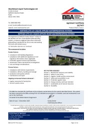 WestWood Liquid Technologies Ltd. Wethan 275 LQ. Wethan 275 LQ liquid applied roof waterproofing system. Product sheet 1
