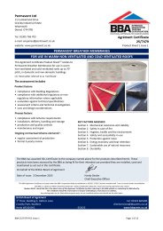 Permavent Ltd. Permavent Breather Membranes. For use in warm non-ventilated and cold ventilated roofs. Product sheet 1