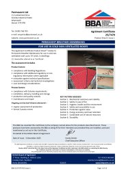 Permavent Ltd. Permavent Breather Membranes. For use in cold non-ventilated roofs. Product sheet 2