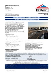 Strata Waterproofing Limited. Strata bituminous felt waterproofing systems. Stratabit Ultra roof waterproofing systems. Product Sheet 1