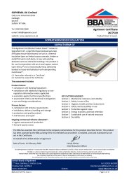 Soprema UK Limited. Sopratherm roof insulation. Sopratherm GF. Product Sheet 1