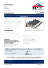 Soprema UK Limited. Sopratherm roof insulation. Sopratherm TL. Product Sheet 3