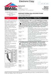 Rockwool Ltd. Rockshield external wall insulation systems. Second issue
