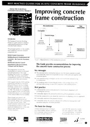 Improving concrete frame construction