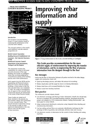 Improving rebar information and supply