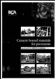 Cement-bound materials for pavements: materials selection, mix design, construction and testing
