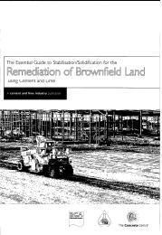 Essential guide to stabilisation/solidification for the remediation of brownfield land using cement and lime