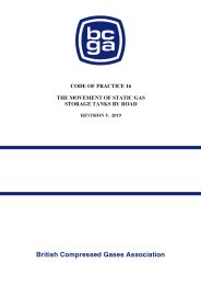 Movement of static gas storage tanks by road