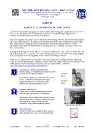 Safety checks for vacuum insulated cryogenic tanks