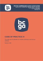 Safe use of cylinders on mobile workshops and service vehicles