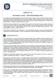 Liquid gas storage tanks: user responsibilities