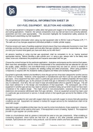 Oxy-fuel gas equipment. Selection and assembly