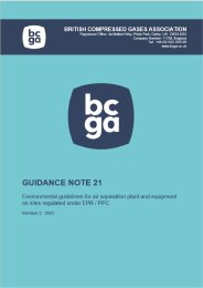 Environmental guidelines for air separation plant and equipment on sites regulated under EPR / PPC. Revision 3:  2023