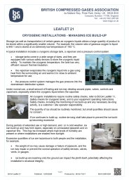 Cryogenic installations - Managing ice build-up