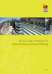 BCSA code of practice for metal decking and stud welding