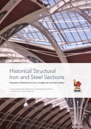 Historical structural iron and steel sections - properties of historical cast iron, wrought iron and steel sections