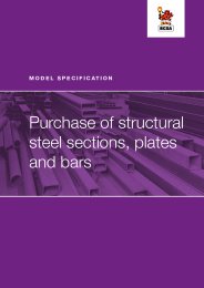 Model specification for purchase of structural steel sections, plates and bars