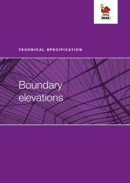 Technical specification for boundary elevations