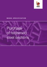 Model specification for the purchase of reclaimed steel sections