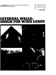 External walls - design for wind loads