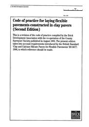 Code of practice for laying flexible pavements constructed in clay pavers