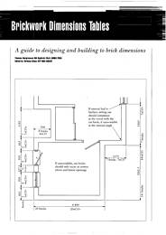 Brickwork dimensions tables