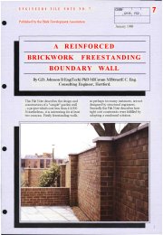 A reinforced brickwork freestanding boundary wall