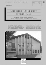 Leicester University sports hall
