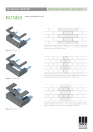 Bricklaying techniques. Bonds