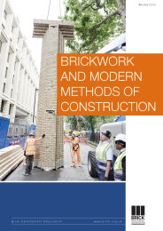 Brickwork and modern methods of construction