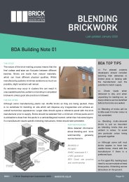 Blending brickwork