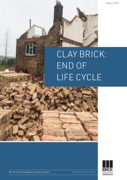 Clay brickwork - end of life cycle