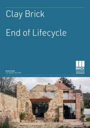 Clay brick: end of lifecycle